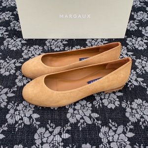 Margaux The Classic Ballet Flat size 36 Wide Cacao Suede